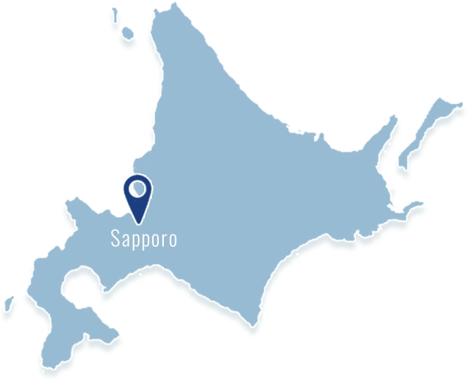 北海道札幌市の位置を示す地図